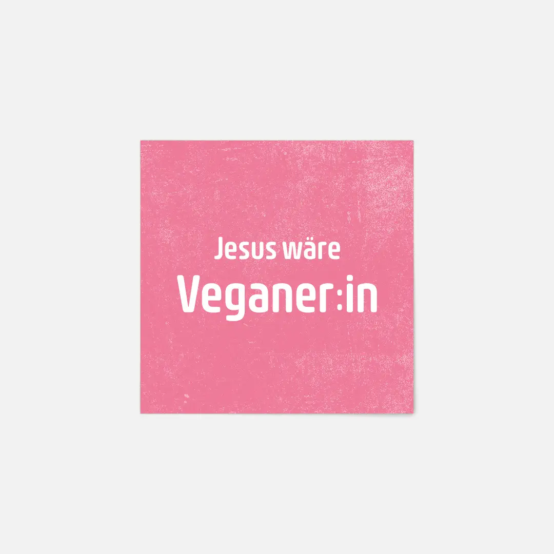 Jesus wäre Veganer:in Aufkleber Vorschau